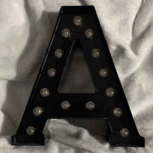 Light up letter A
